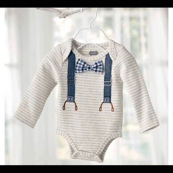 Mudpie Baby Bow Tie Crawler Set - Picture 7 of 7